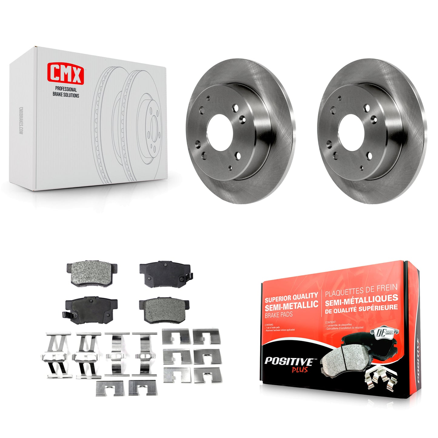 [Arrière] Kit de Disque et plaquette (semi-métallique) de frein pour Honda Accord Acura CL K8F-101693