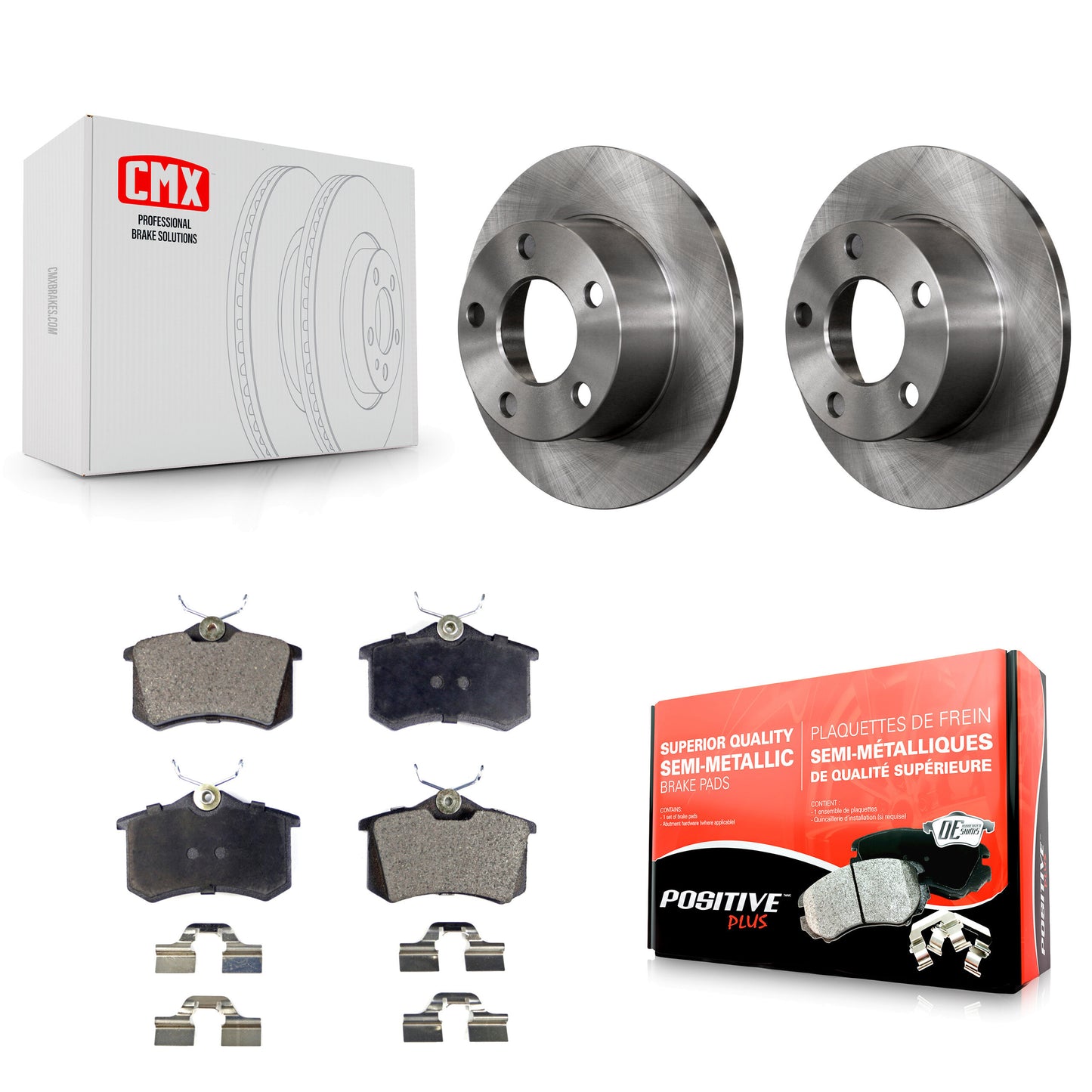 [Arrière] Kit de Disque et plaquette (semi-métallique) de frein pour Volkswagen Passat Audi A6 K8F-101697