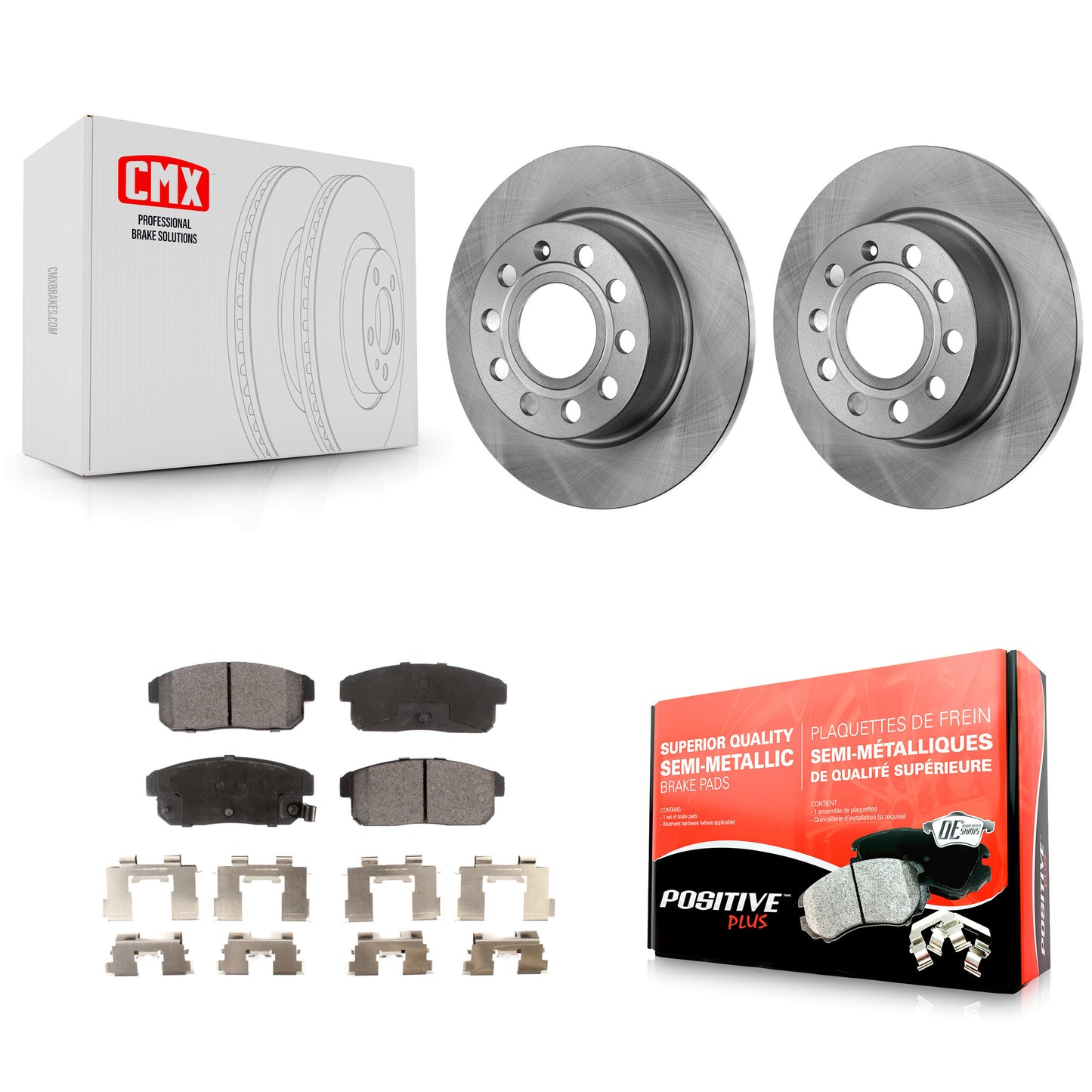 [Arrière] Kit de Disque et plaquette (semi-métallique) de frein pour Nissan Maxima Infiniti I35 I30 INFINITI K8F-101704