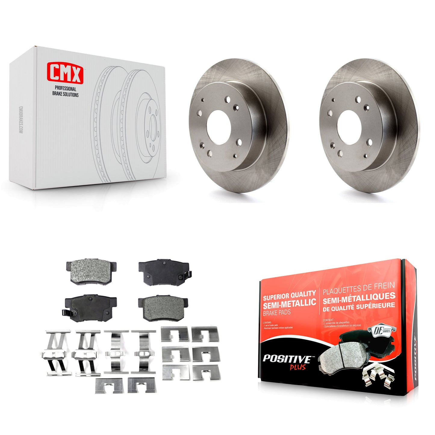 [Arrière] Kit de Disque et plaquette (semi-métallique) de frein pour Honda Accord Acura CL K8F-101709