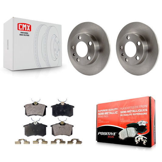 [Arrière] Kit de Disque et plaquette (semi-métallique) de frein pour Volkswagen Jetta Beetle Golf Audi TT City K8F-101716