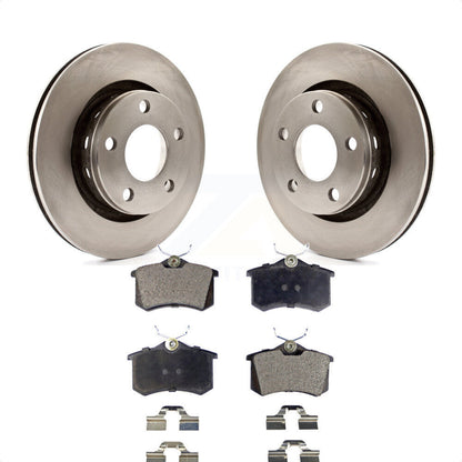 [Arrière] Kit de Disque et plaquette (semi-métallique) de frein pour 2004 Audi A6 Quattro avec 269mm Diameter Rotor K8F-101728 par Transit Auto