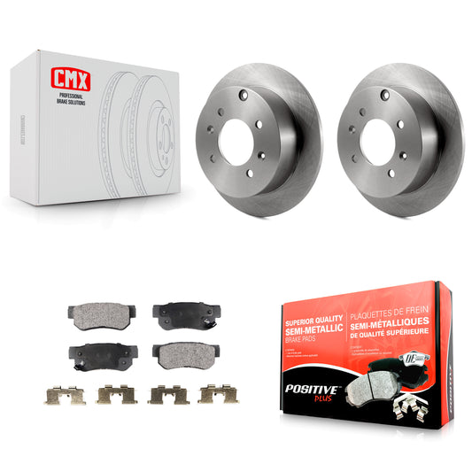 [Arrière] Kit de Disque et plaquette (semi-métallique) de frein pour Hyundai Sonata Kia Optima Magentis K8F-101736