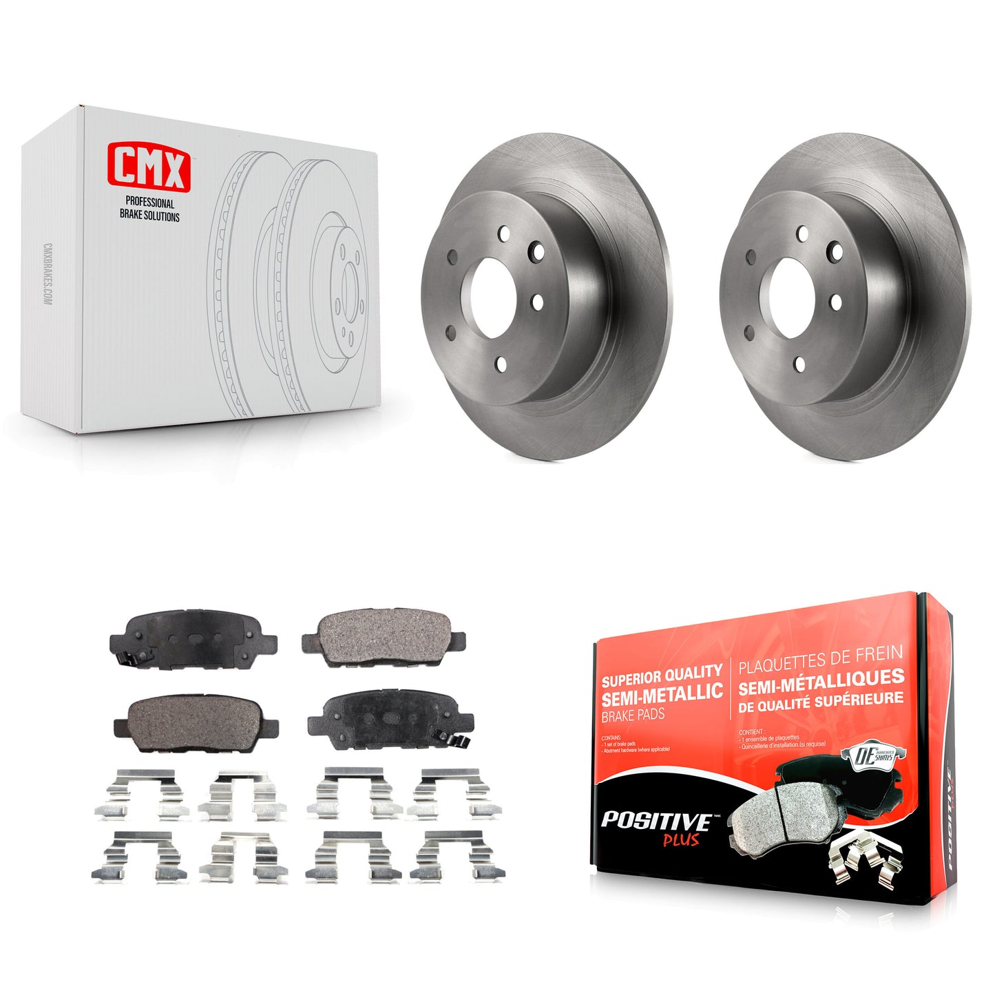 [Arrière] Kit de Disque et plaquette (semi-métallique) de frein pour Nissan Altima Sentra Maxima Juke K8F-101738