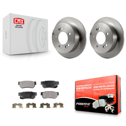 [Arrière] Kit de Disque et plaquette (semi-métallique) de frein pour Hyundai Sonata Kia Sportage Tucson Optima XG350 XG300 Magentis K8F-101748