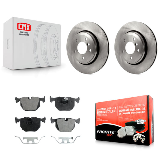 [Arrière] Kit de Disque et plaquette (semi-métallique) de frein pour BMW 330Ci 330i 330xi K8F-101755
