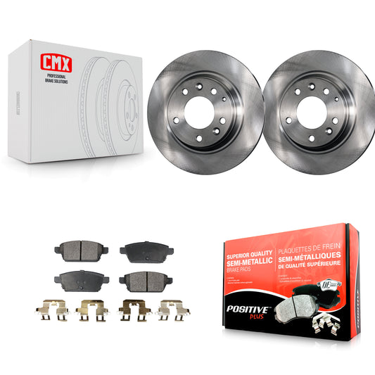 [Arrière] Kit de Disque et plaquette (semi-métallique) de frein pour Ford Fusion Mazda 6 Lincoln MKZ Mercury Milan Zephyr K8F-101764