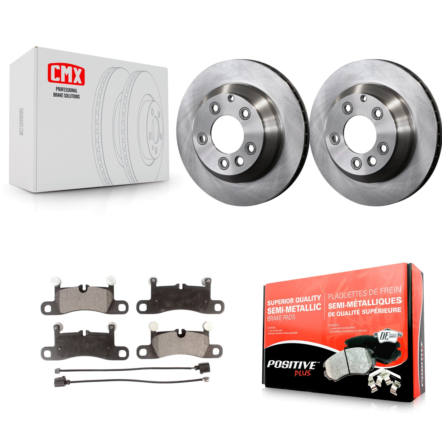 [Arrière] Kit de Disque et plaquette (semi-métallique) de frein pour Porsche Cayenne Volkswagen Touareg K8F-101776