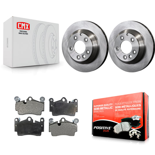 [Arrière] Kit de Disque et plaquette (semi-métallique) de frein pour Audi Q7 Porsche Cayenne Volkswagen Touareg K8F-101777