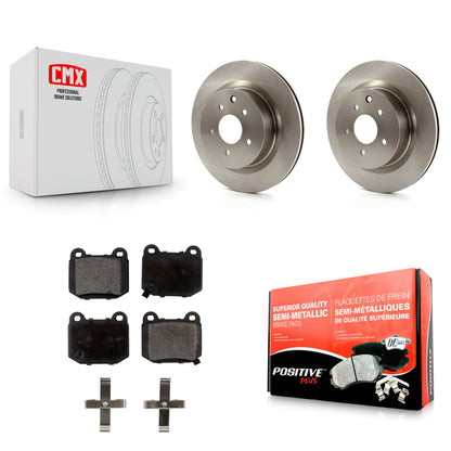 [Arrière] Kit de Disque et plaquette (semi-métallique) de frein pour Nissan 350Z Infiniti G35 INFINITI avec Brembo Brakes K8F-101778