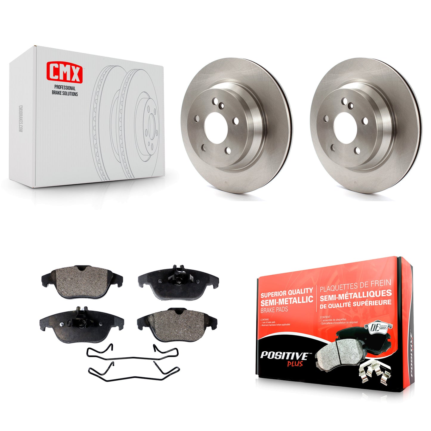 [Arrière] Kit de Disque et plaquette (semi-métallique) de frein pour Mercedes-Benz GLK350 E350 GLK250 K8F-101779
