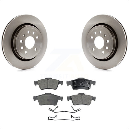 [Arrière] Kit de Disque et plaquette (semi-métallique) de frein pour 2003 Saab 9-3 Sedan avec Vented Rotor K8F-101793 par Transit Auto