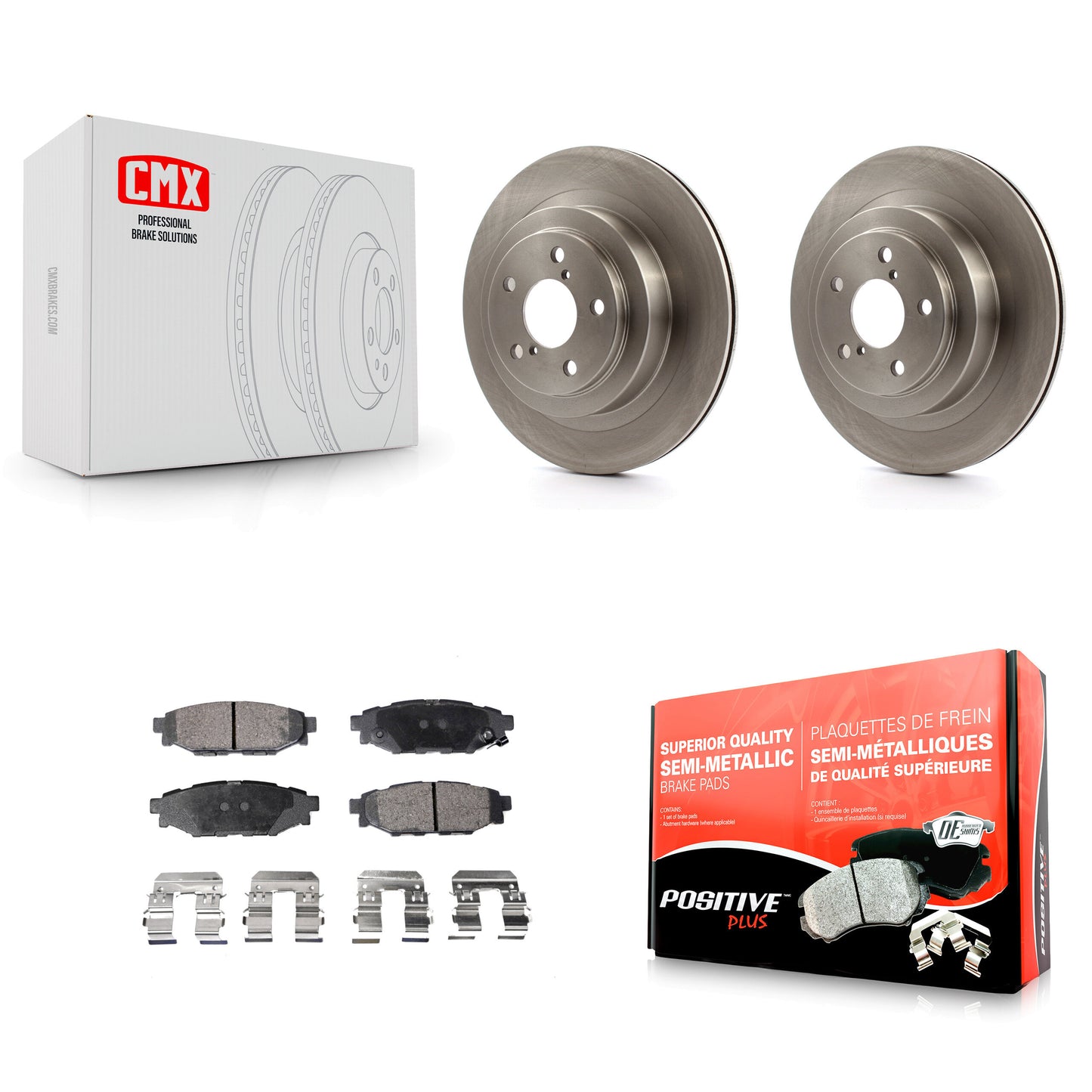 [Arrière] Kit de Disque et plaquette (semi-métallique) de frein pour Subaru Legacy K8F-101800