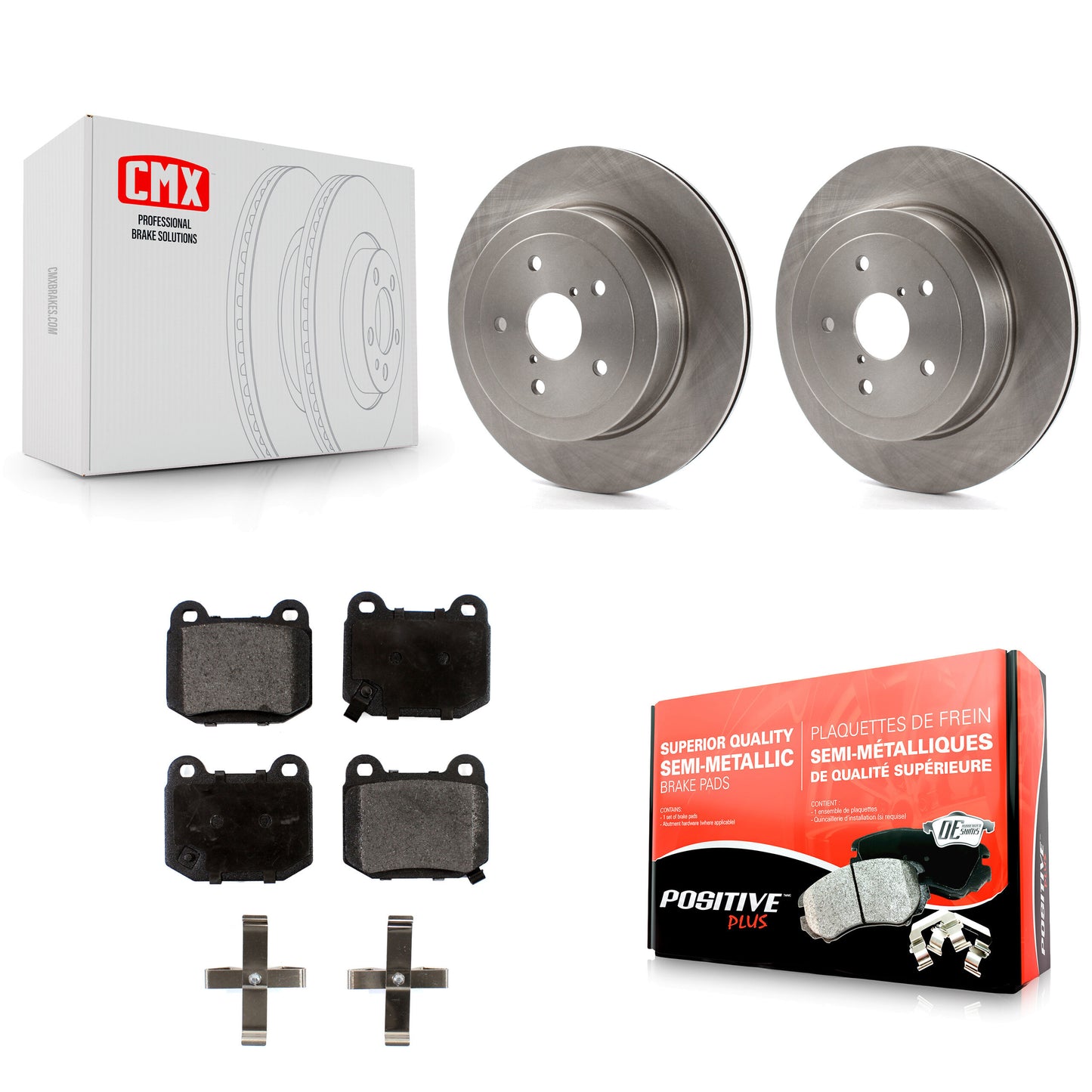[Arrière] Kit de Disque et plaquette (semi-métallique) de frein pour Subaru Impreza K8F-101805