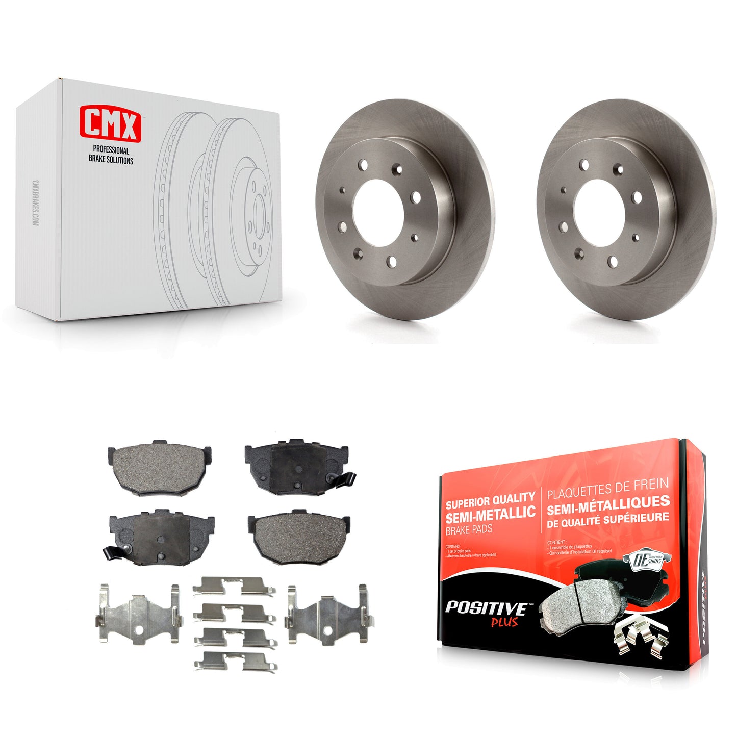 [Arrière] Kit de Disque et plaquette (semi-métallique) de frein pour Kia Spectra Spectra5 K8F-101809