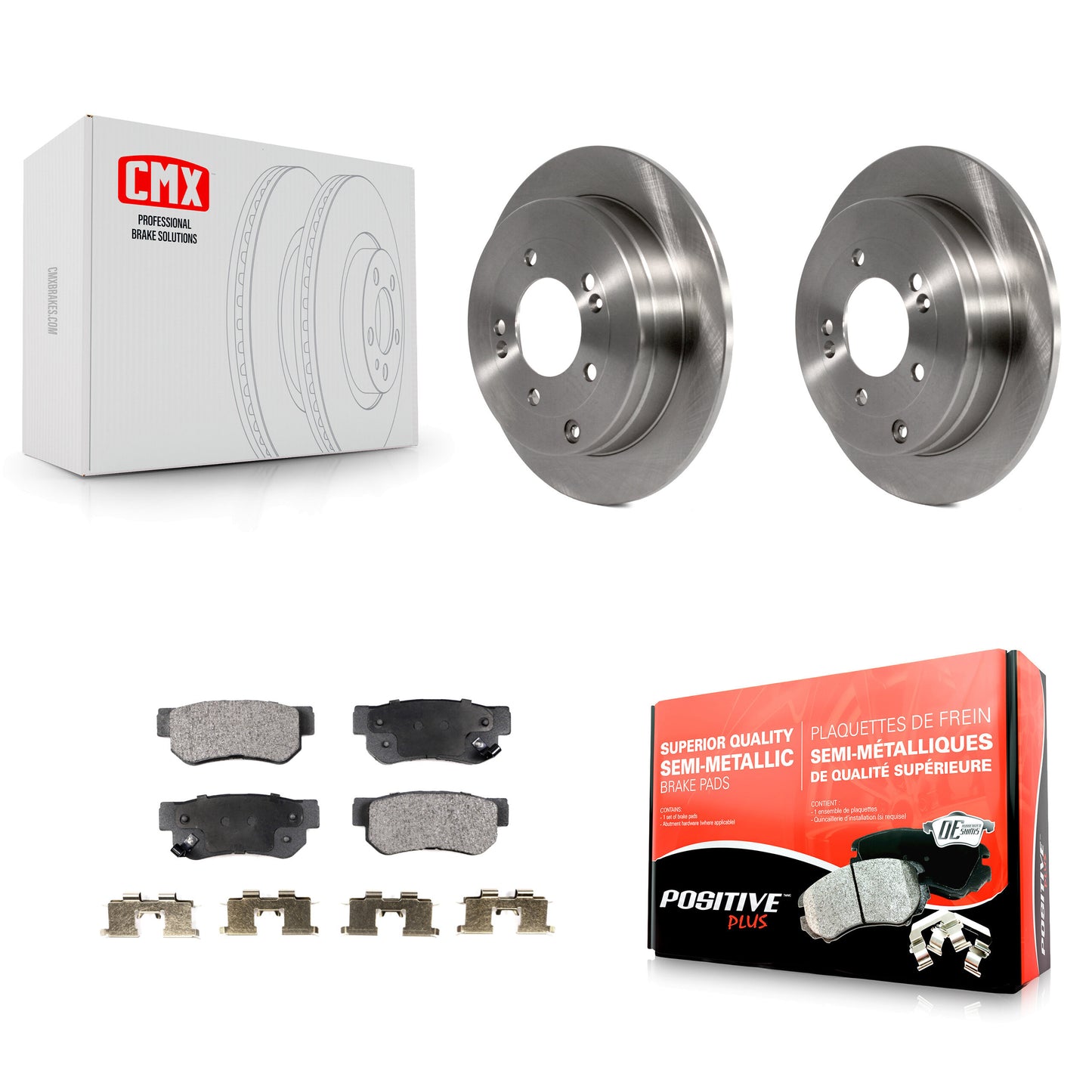 [Arrière] Kit de Disque et plaquette (semi-métallique) de frein pour 2006-2009 Hyundai Azera K8F-101815