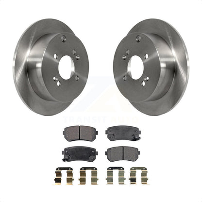 [Arrière] Kit de Disque et plaquette (semi-métallique) de frein pour 2006-2010 Hyundai Accent Kia Rio Rio5 K8F-101816 par Transit Auto