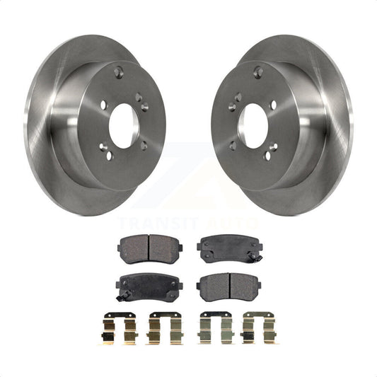 [Arrière] Kit de Disque et plaquette (semi-métallique) de frein pour 2006-2010 Hyundai Accent Kia Rio Rio5 K8F-101816 par Transit Auto
