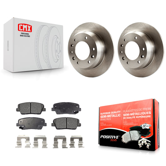 [Arrière] Kit de Disque et plaquette (semi-métallique) de frein pour Kia Sedona Hyundai Entourage K8F-101826