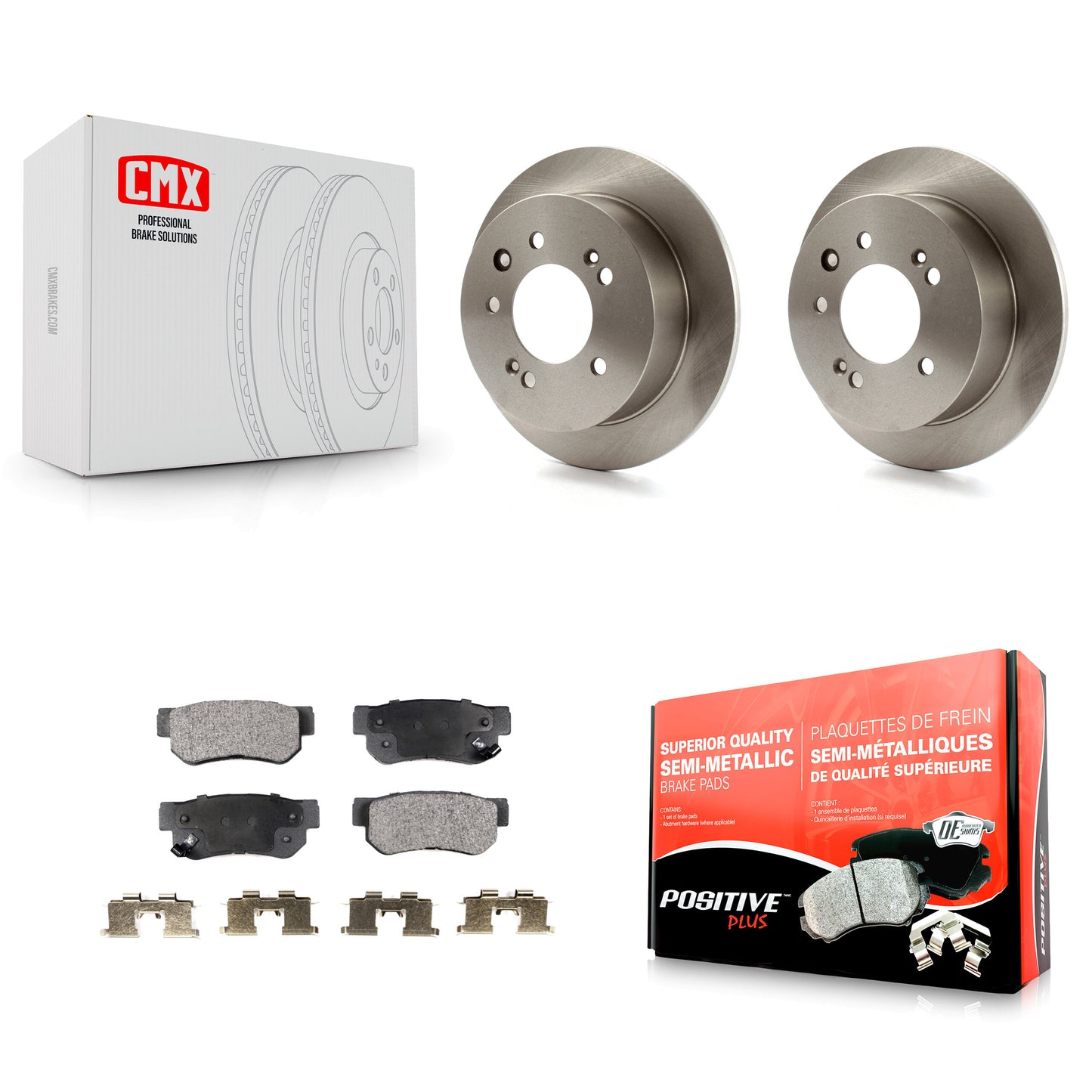 [Arrière] Kit de Disque et plaquette (semi-métallique) de frein pour Hyundai Elantra K8F-101844