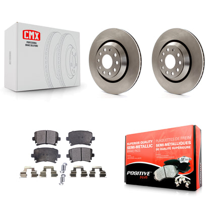 [Arrière] Kit de Disque et plaquette (semi-métallique) de frein pour Volkswagen CC Passat GTI Golf R R32 K8F-101857