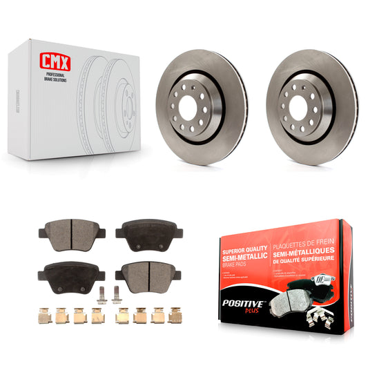 [Arrière] Kit de Disque et plaquette (semi-métallique) de frein pour 2013 Volkswagen GTI avec 310mm Diameter Rotor K8F-101858