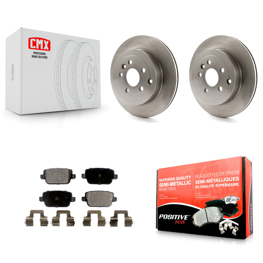 [Arrière] Kit de Disque et plaquette (semi-métallique) de frein pour 2008-2011 Land Rover LR2 K8F-101876