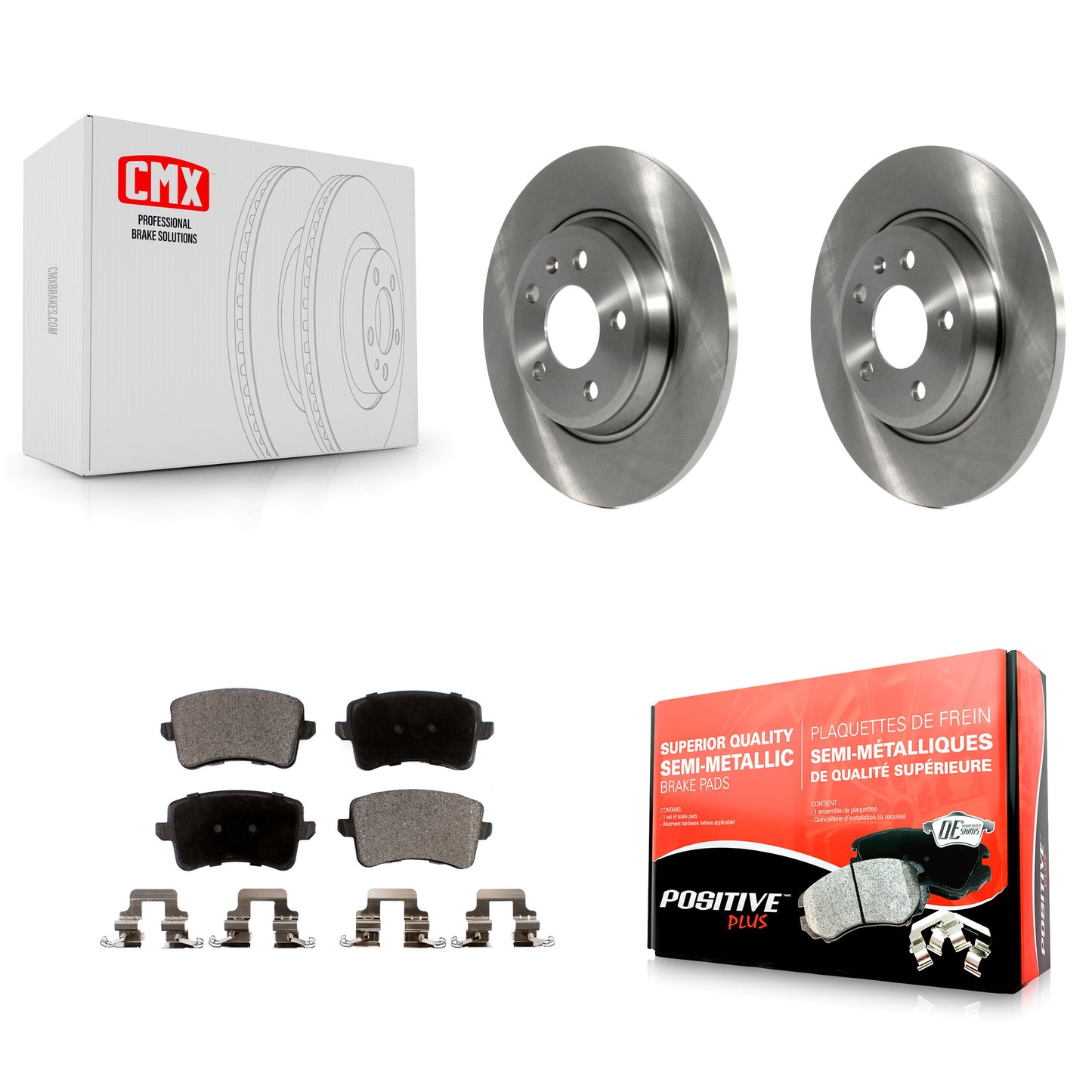 [Arrière] Kit de Disque et plaquette (semi-métallique) de frein pour Audi Q5 A4 Quattro A5 allroad S5 K8F-101885