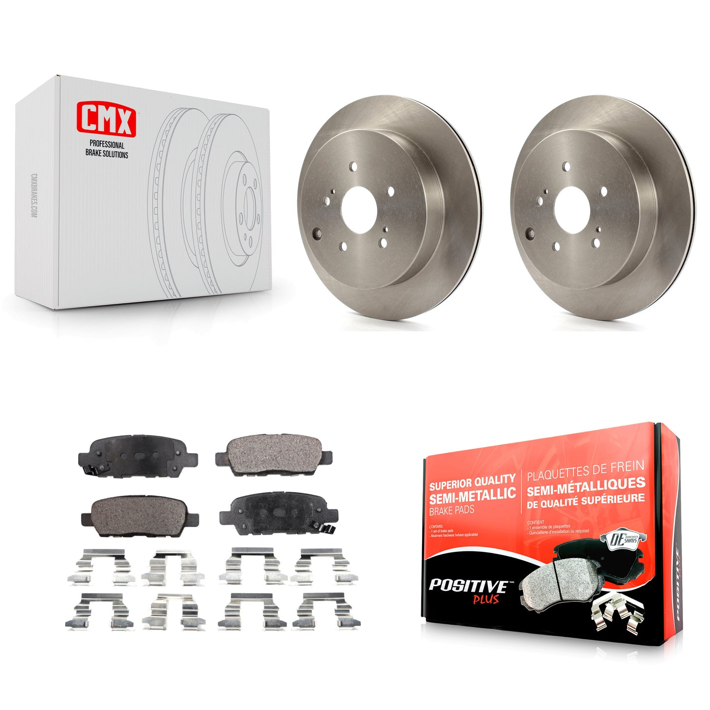 [Arrière] Kit de Disque et plaquette (semi-métallique) de frein pour 2009-2013 Suzuki Grand Vitara K8F-101895