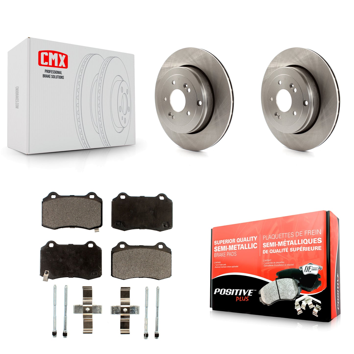 [Arrière] Kit de Disque et plaquette (semi-métallique) de frein pour Hyundai Genesis Coupe K8F-101899