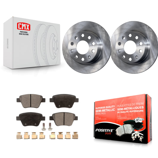 [Arrière] Kit de Disque et plaquette (semi-métallique) de frein pour Volkswagen Beetle GTI Eos avec 253mm Diameter Rotor K8F-101911