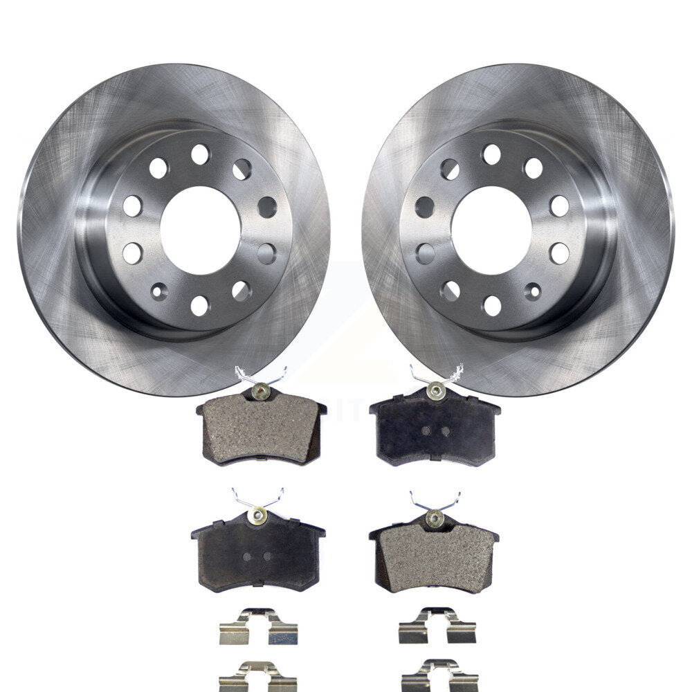[Arrière] Kit de Disque et plaquette (semi-métallique) de frein pour 2011 Volkswagen Jetta avec 253mm Diameter Rotor K8F-101912