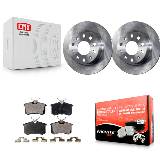 [Arrière] Kit de Disque et plaquette (semi-métallique) de frein pour Volkswagen Jetta Beetle Audi A3 Golf SportWagen K8F-101913