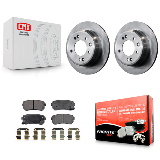 [Arrière] Kit de Disque et plaquette (semi-métallique) de frein pour Hyundai Elantra Tucson Kia Sportage K8F-101916