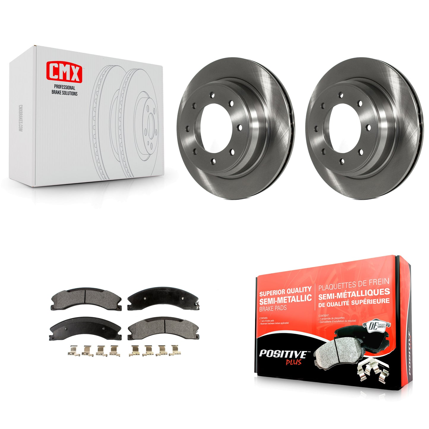 [Arrière] Kit de Disque et plaquette (semi-métallique) de frein pour 2012-2021 Nissan NV2500 NV3500 NV1500 K8F-101934
