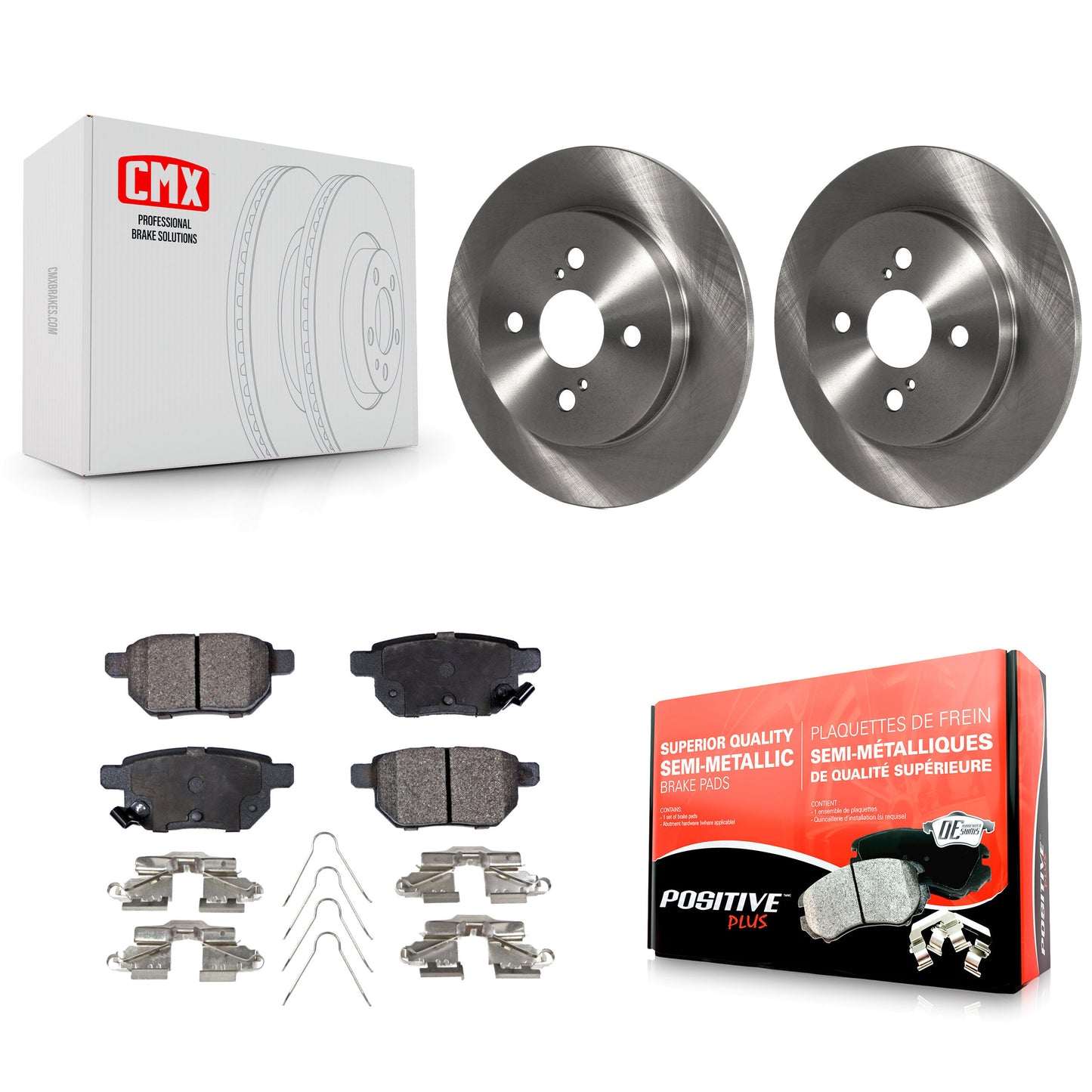 [Arrière] Kit de Disque et plaquette (semi-métallique) de frein pour 2012-2018 Toyota Yaris K8F-101939