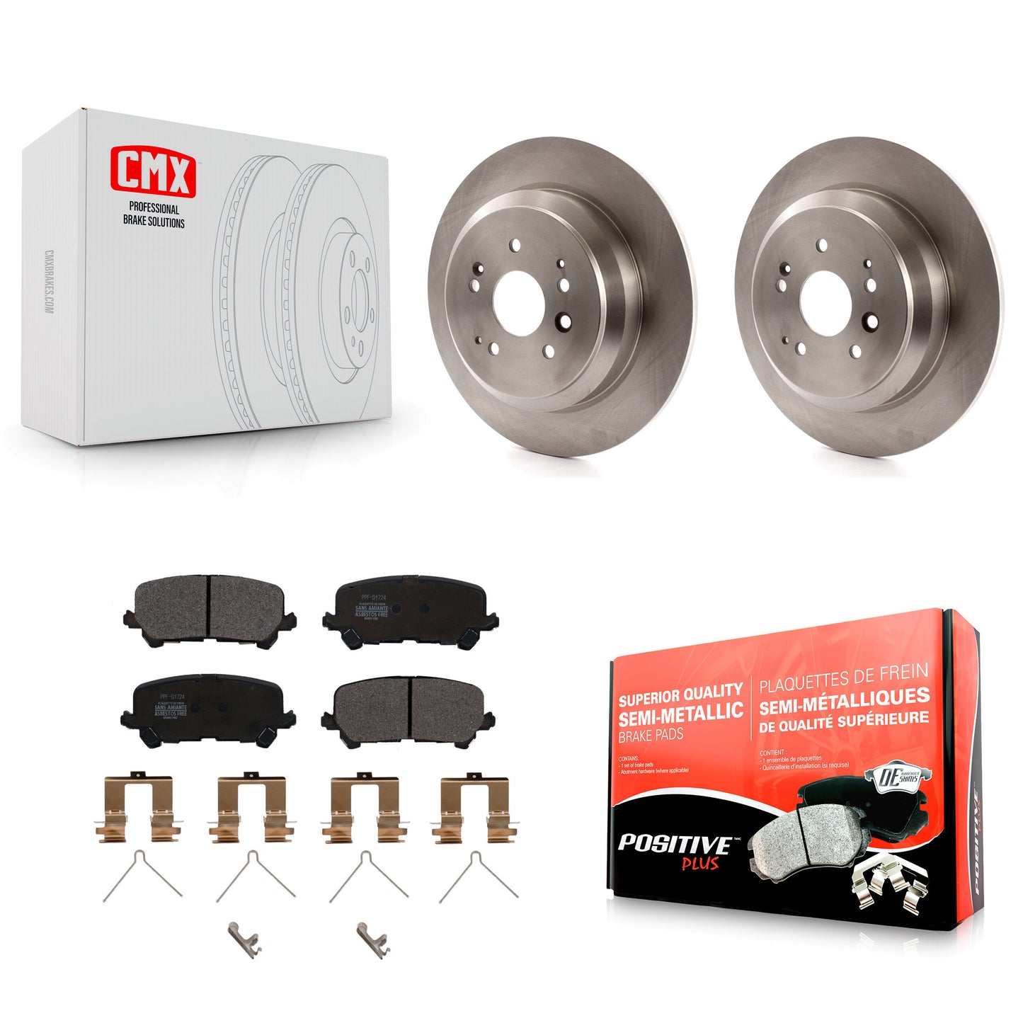 [Arrière] Kit de Disque et plaquette (semi-métallique) de frein pour 2014-2016 Acura MDX K8F-101948