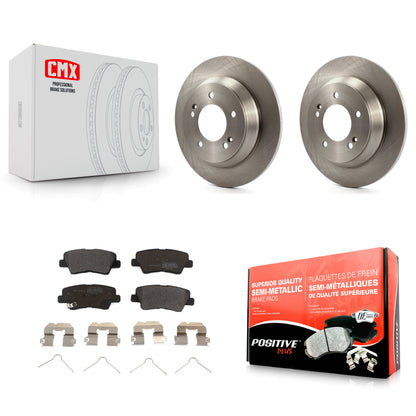 [Arrière] Kit de Disque et plaquette (semi-métallique) de frein pour 2014-2017 Kia Rondo avec Manual Parking K8F-101974