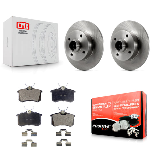 [Arrière] Kit de Disque et plaquette (semi-métallique) de frein pour Volkswagen Jetta Golf Passat Corrado Scirocco K8F-101983
