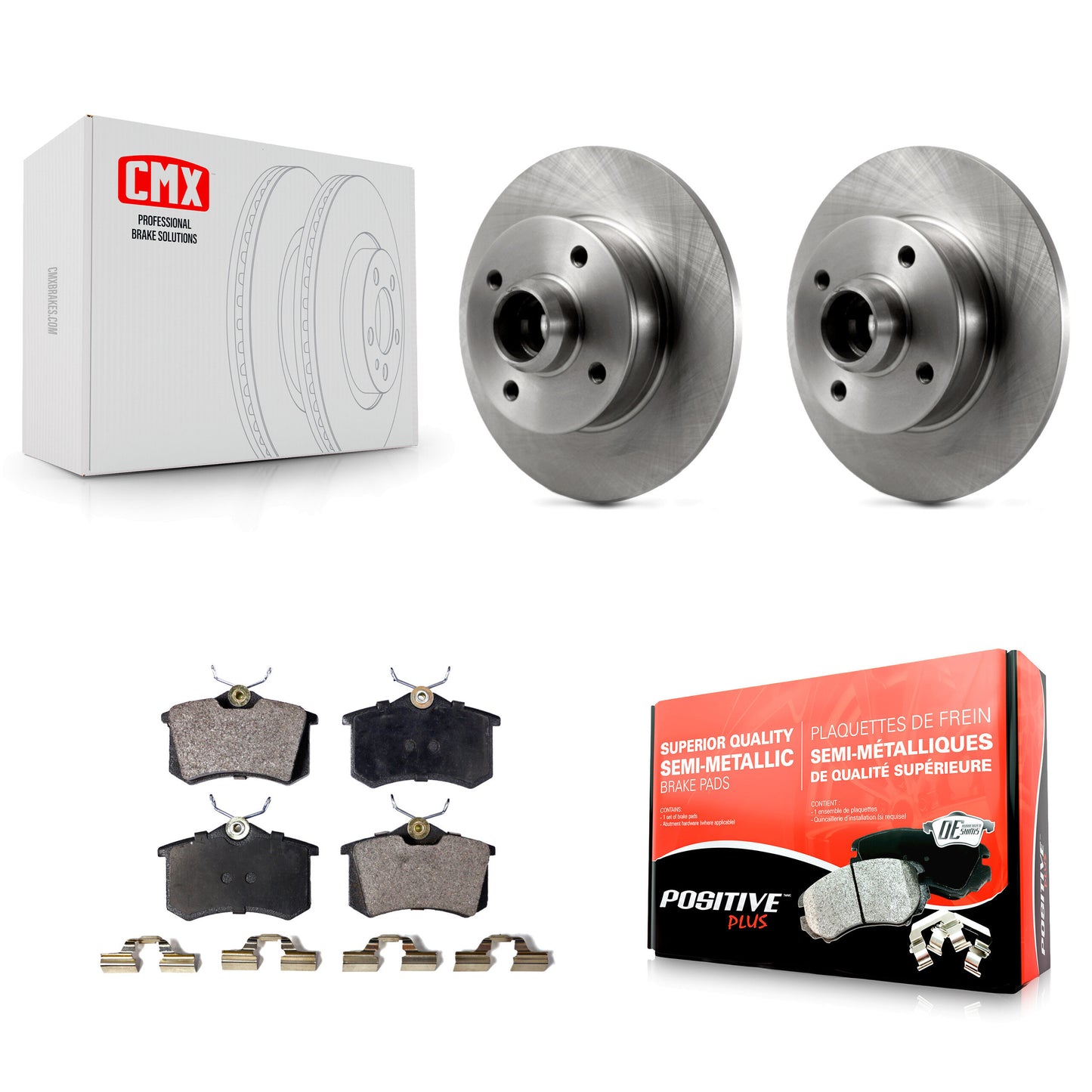 [Arrière] Kit de Disque et plaquette (semi-métallique) de frein pour Volkswagen Cabrio K8F-101984