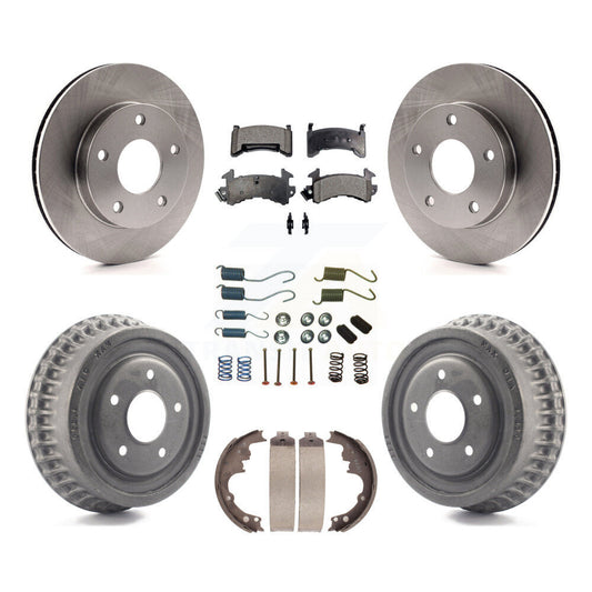 [Avant + Arrière] Kit de Disque et plaquette (semi-métallique) de frein pour Chevrolet S10 Blazer GMC S15 Jimmy Sonoma Buick Riviera Oldsmobile Toronado Syclone Bravada K8F-101986