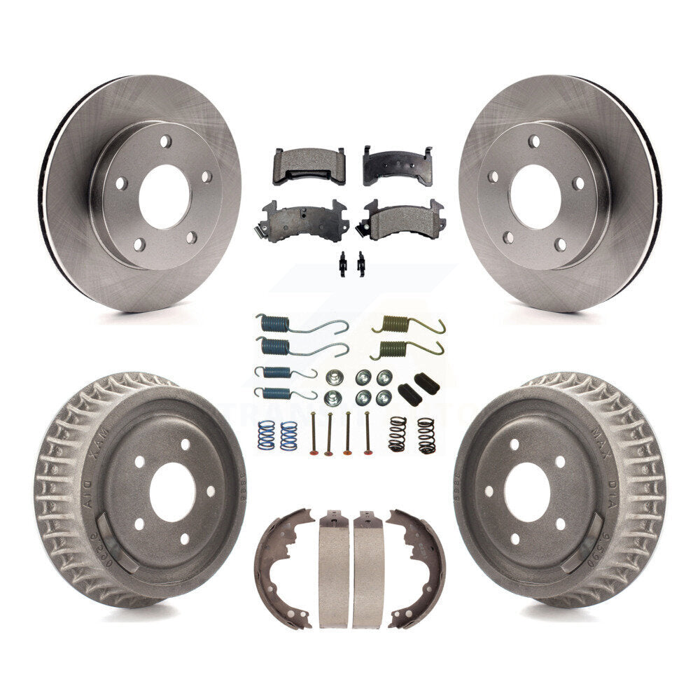 [Avant + Arrière] Kit de Disque et plaquette (semi-métallique) de frein pour Chevrolet S10 GMC Sonoma Blazer Jimmy Oldsmobile Bravada Typhoon K8F-101987