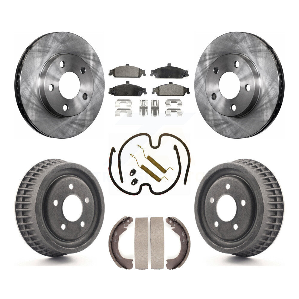 [Avant + Arrière] Kit de Disque et plaquette (semi-métallique) de frein pour Chevrolet Pontiac Grand Am Malibu Classic Oldsmobile Alero Cutlass K8F-101998