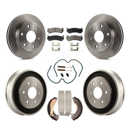 [Avant + Arrière] Kit de Disque et plaquette (semi-métallique) de frein pour Chevrolet Silverado 1500 GMC Sierra Classic K8F-102000