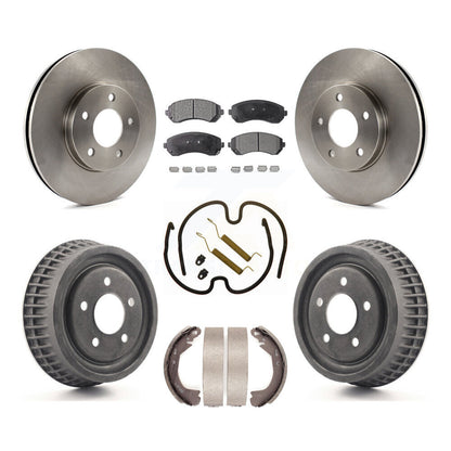 [Avant + Arrière] Kit de Disque et plaquette (semi-métallique) de frein pour 2002-2004 Chevrolet Venture Pontiac Montana Oldsmobile Silhouette K8F-102003