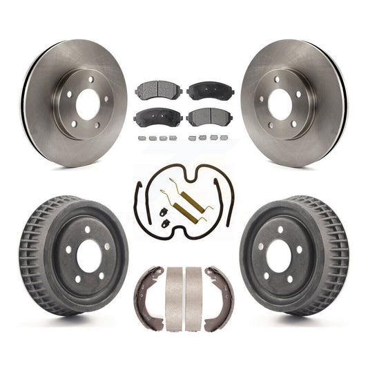 [Avant + Arrière] Kit de Disque et plaquette (semi-métallique) de frein pour 2002-2004 Chevrolet Venture Pontiac Montana Oldsmobile Silhouette K8F-102003