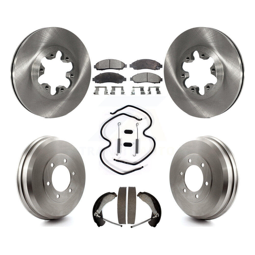 [Avant + Arrière] Kit de Disque et plaquette (semi-métallique) de frein pour Chevrolet Colorado GMC Canyon Isuzu i-290 i-280 i-370 i-350 K8F-102007
