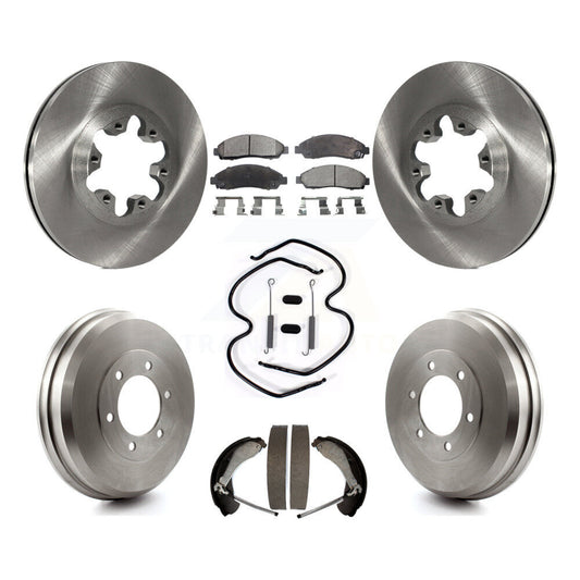 [Avant + Arrière] Kit de Disque et plaquette (semi-métallique) de frein pour Chevrolet Colorado GMC Canyon Isuzu i-290 i-280 i-370 i-350 K8F-102007
