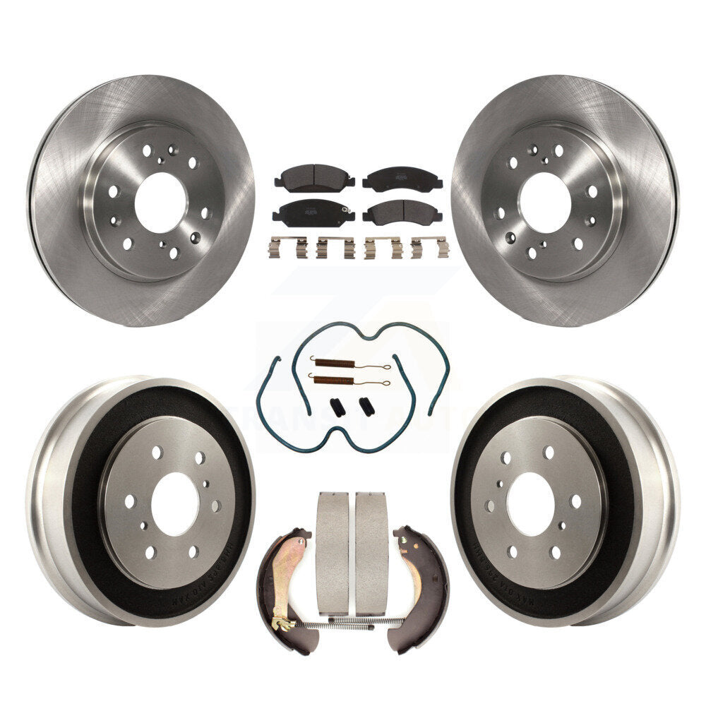 [Avant + Arrière] Kit de Disque et plaquette (semi-métallique) de frein pour Chevrolet Silverado 1500 GMC Sierra Classic K8F-102009