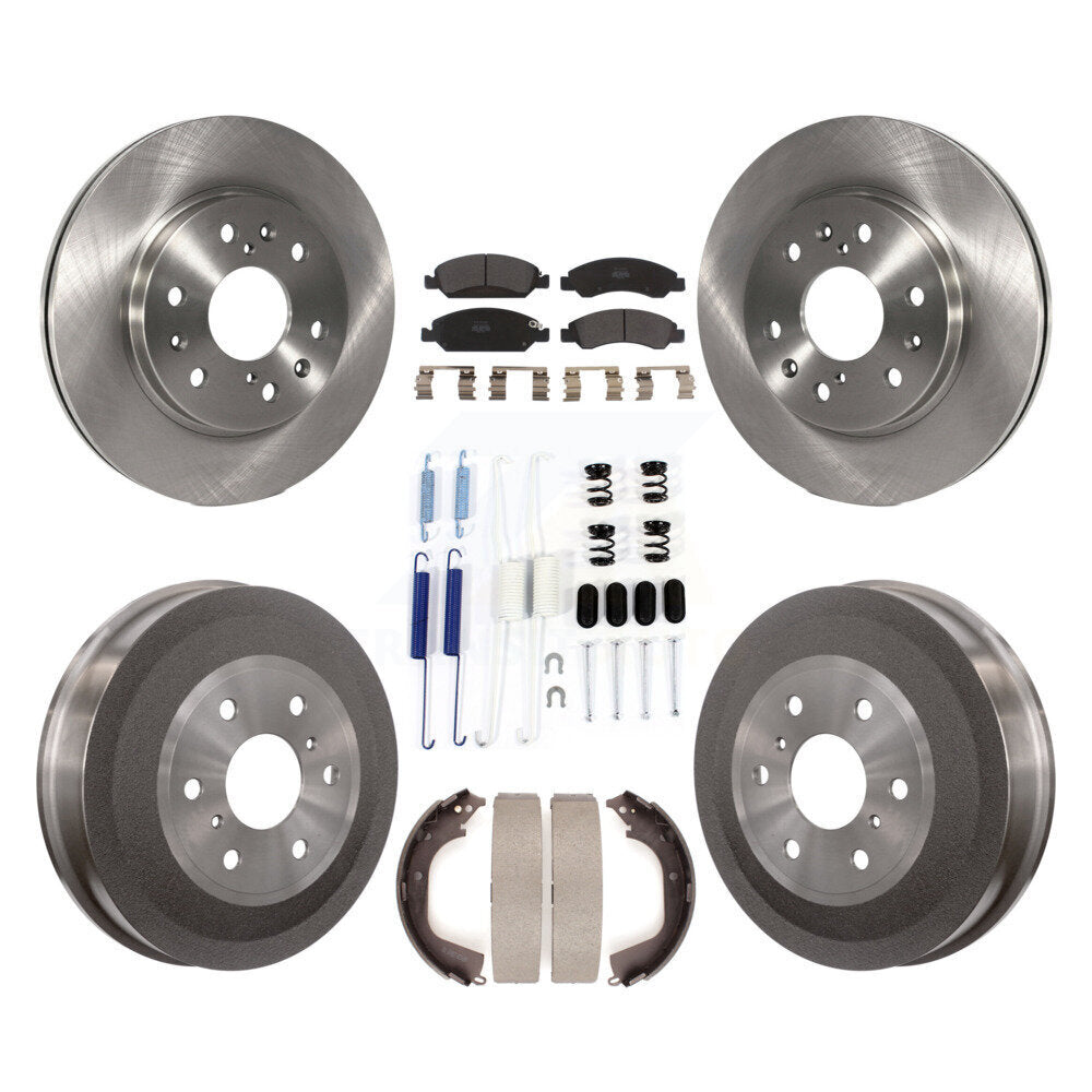 [Avant + Arrière] Kit de Disque et plaquette (semi-métallique) de frein pour Chevrolet Silverado 1500 GMC Sierra K8F-102010